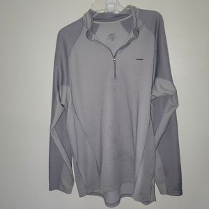 Patagonia Mens XXL Pullover 1/2 Zip Capilene Midweight Baselayer  Two Tone Gray